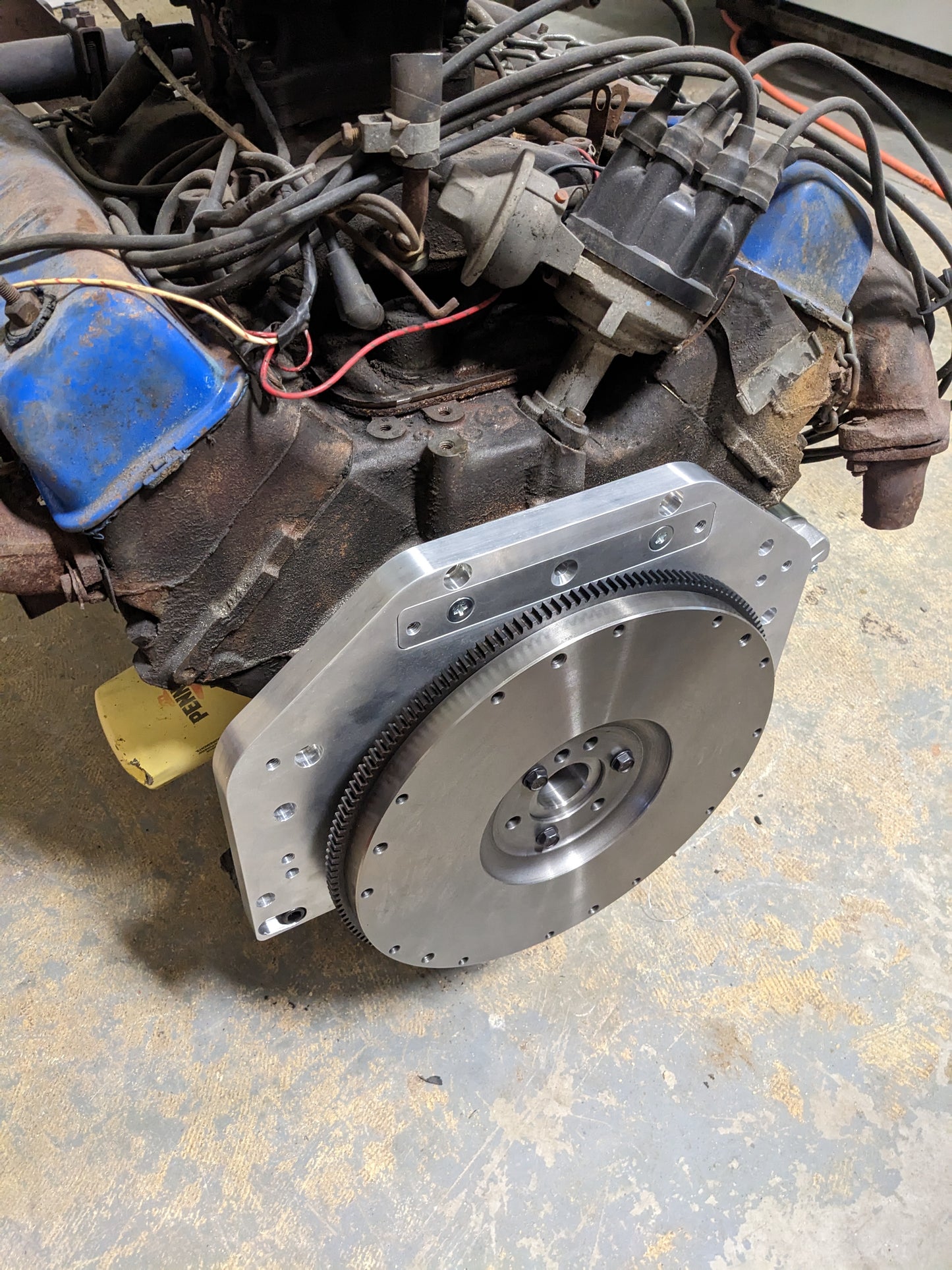 Ford Y-block 239/252/272/292/312 to Chevy V8 Manual Transmission
