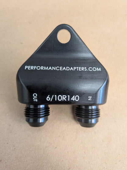 6R140/10R140 - Transmission Cooler Adapter Fitting-Forward Facing (#PATCA6R10R140-FF)