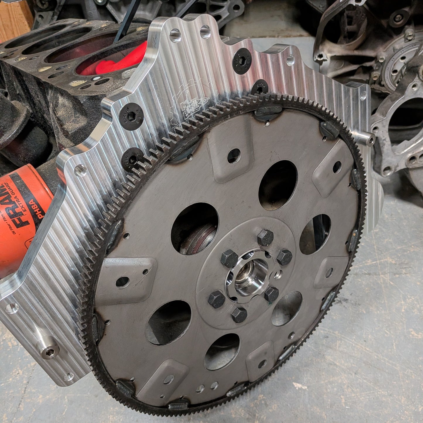 PAFO702:  Ford Lima 2.3L OHC to Chevy/GM (ref.TH350/TH400) V8 Automatic Transmission Adapter Kit