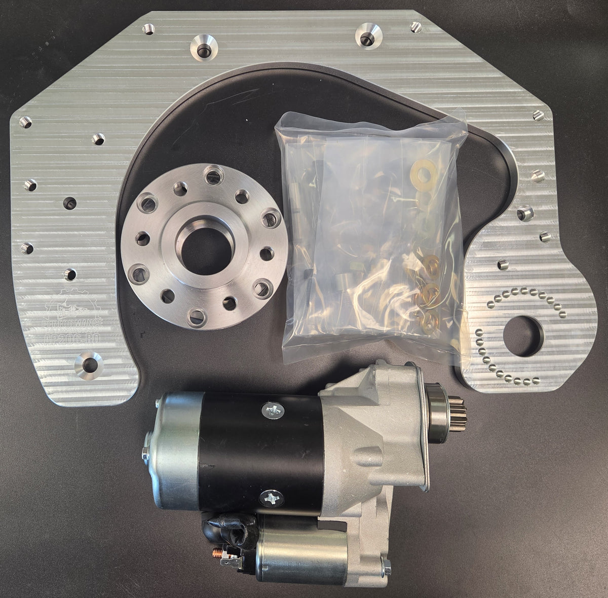 PACH501: Chevrolet/GM Gen. 3 Ecotec LTG/LCV to Chevy/GM (ref.TH350/TH400) V8 Automatic -OR- Manual Transmission Adapter Kit