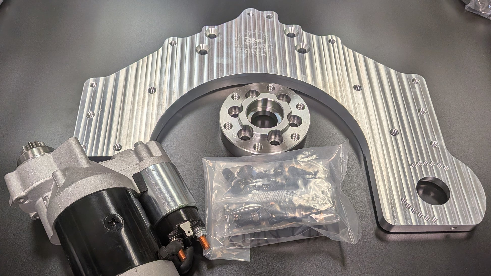 PAFO702: Ford Lima 2.3L OHC to Chevy/GM (ref.TH350/TH400) V8 Automatic Transmission Adapter Kit