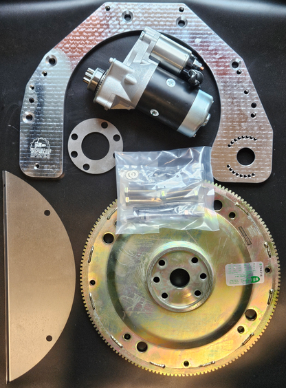 PAFO801: Ford 8ba Flathead V8 (1949-53) to Ford Modular (ref.6R80) V8 or Ford Small Block (AOD) V8 Automatic Transmission Adapter Kit