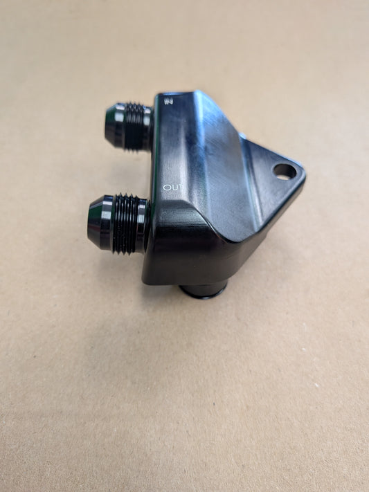 6R80/10R80 - Transmission Cooler Adapter Fitting (Forward Facing)